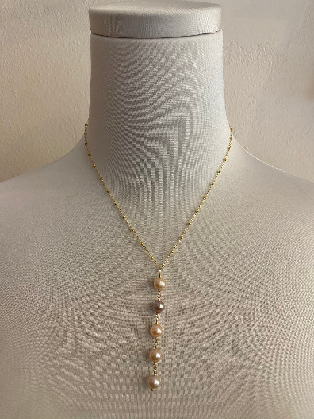 5 Edison Pearl Drop Necklace