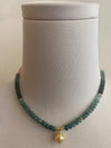 Gemstone and Single Pearl Necklace 