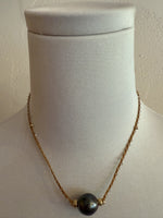 Single Pearl with Labradorite Necklace