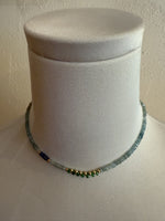 Zircon and Green Onyx Necklace