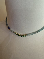 Zircon and Green Onyx Necklace