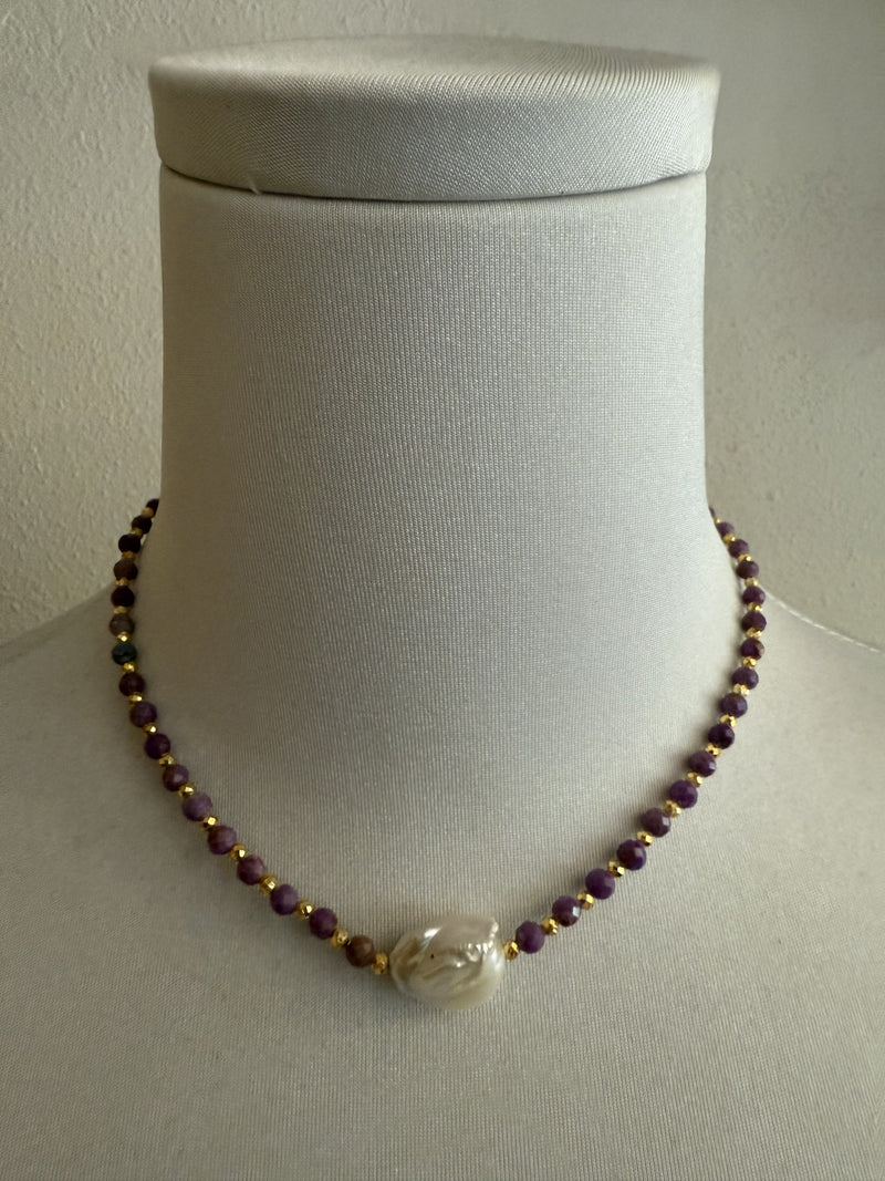 Gemstone Goldie Necklace