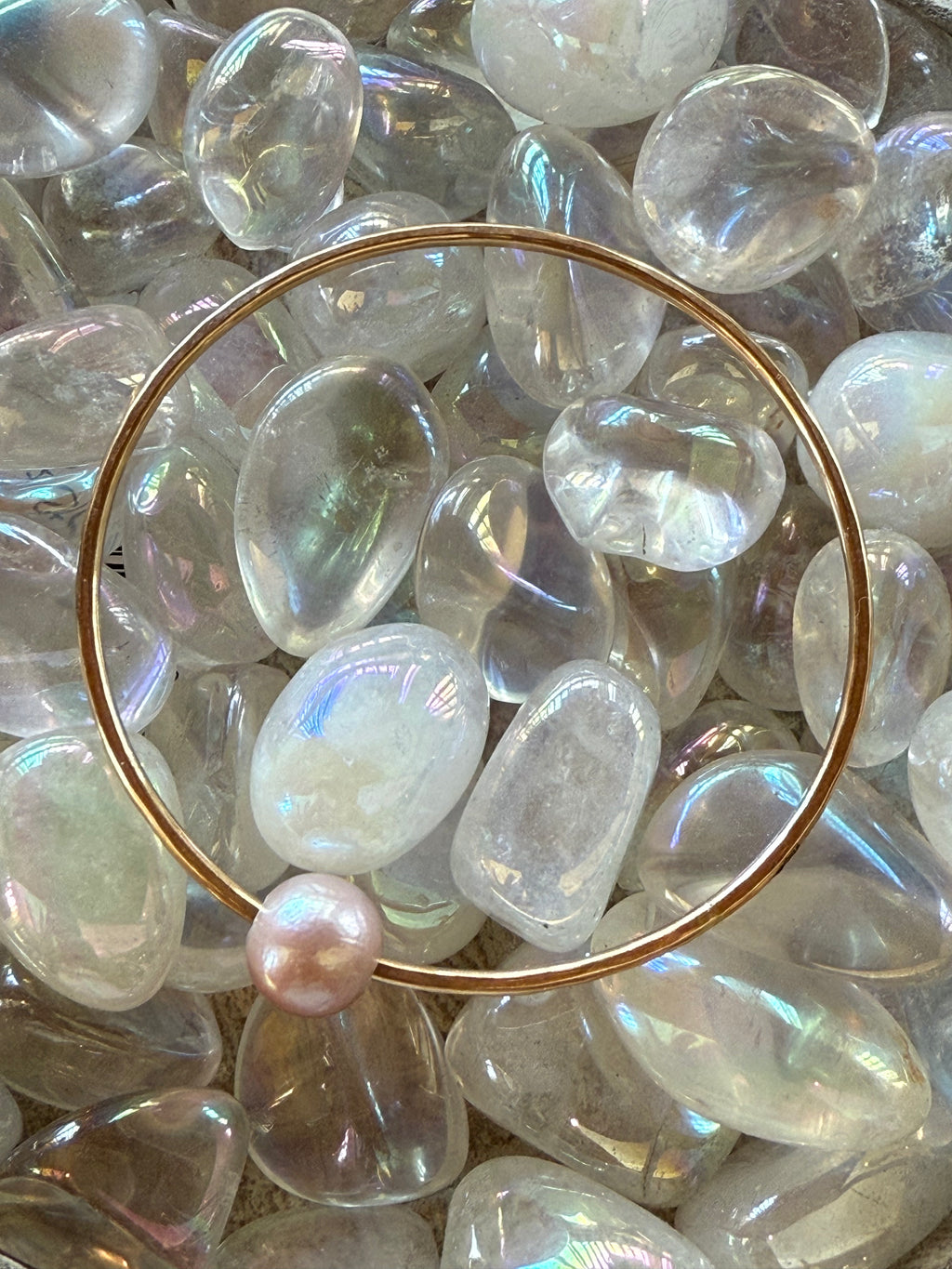 Pearl Hammered Bangles