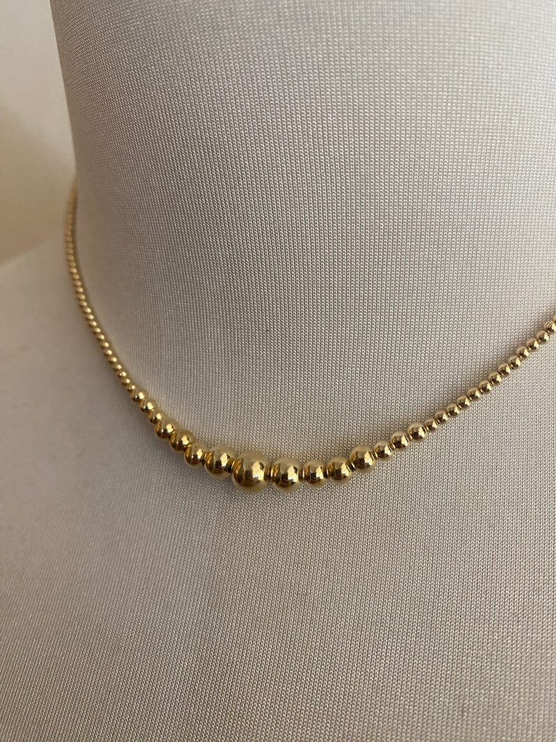 Gold Bead Necklace