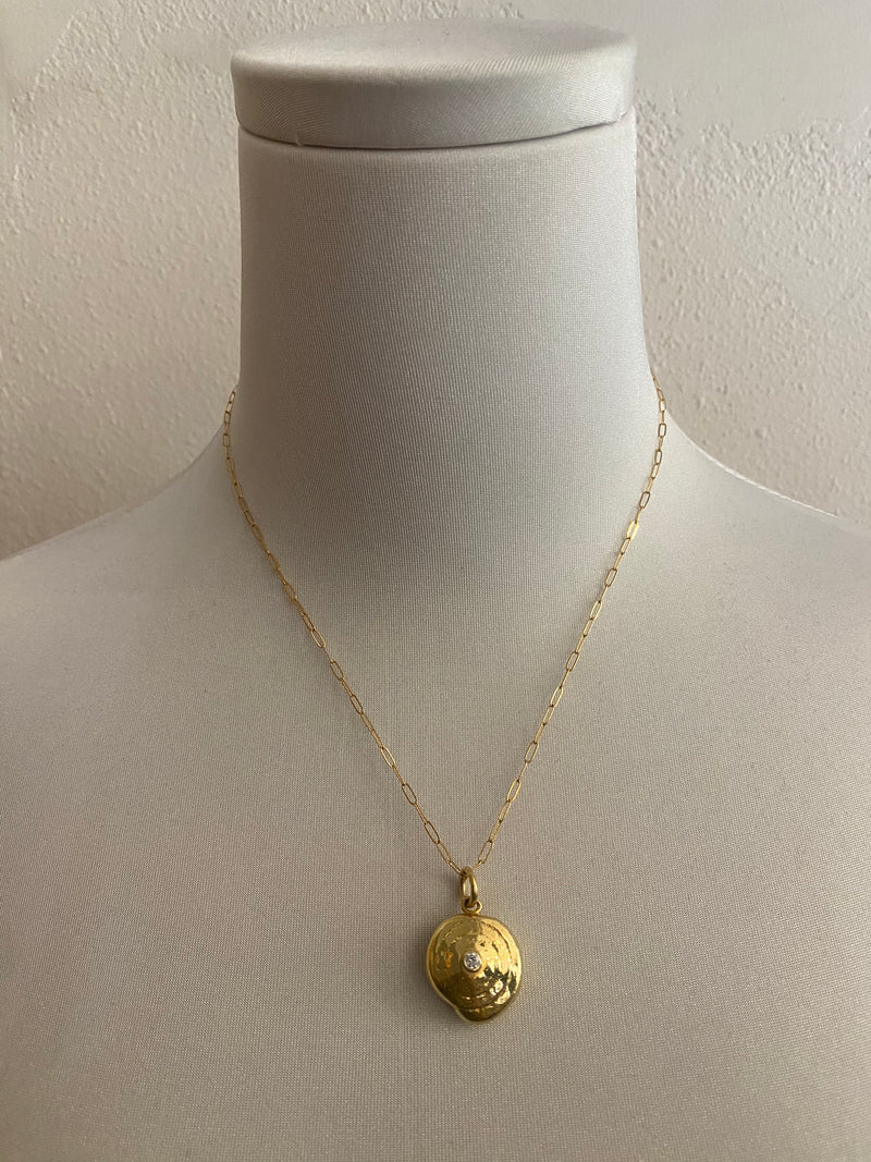 Chunky Vermeil Puka Necklace