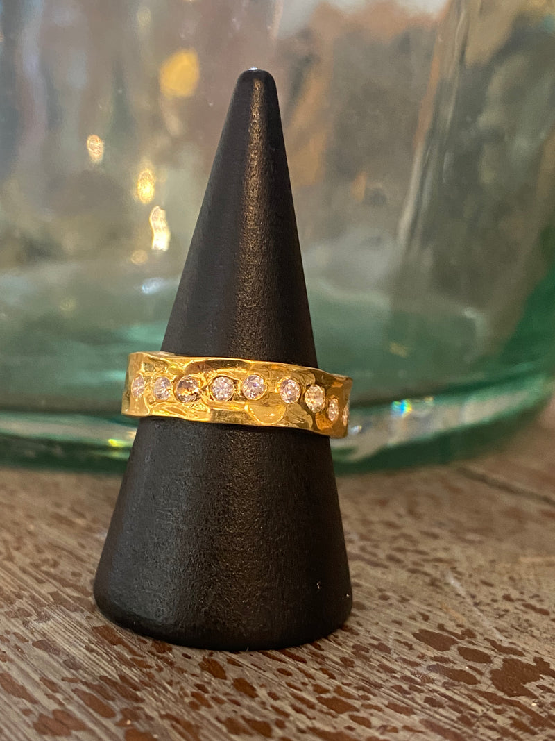 Hammered Cuff Ring