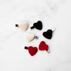 Velvet Heart Hair Pin Set