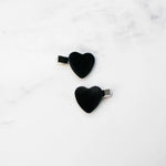 Velvet Heart Hair Pin Set