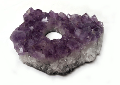 Amethyst Cluster Candleholder