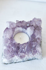 Amethyst Cluster Candleholder