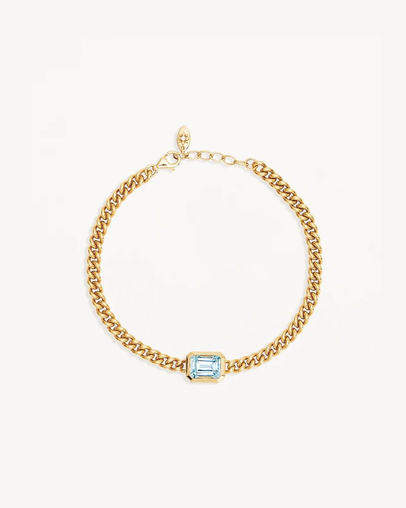 Calm your Soul Topaz Curb Bracelet