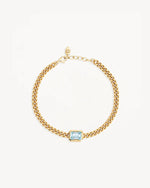 Calm your Soul Topaz Curb Bracelet