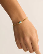 Calm your Soul Topaz Curb Bracelet