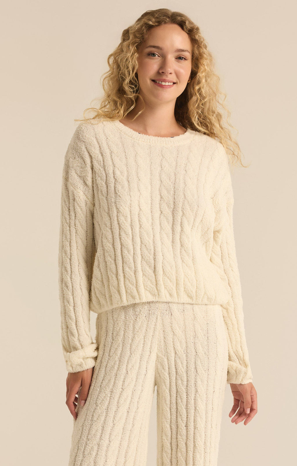 Carol Cable Knit Long Sleeve