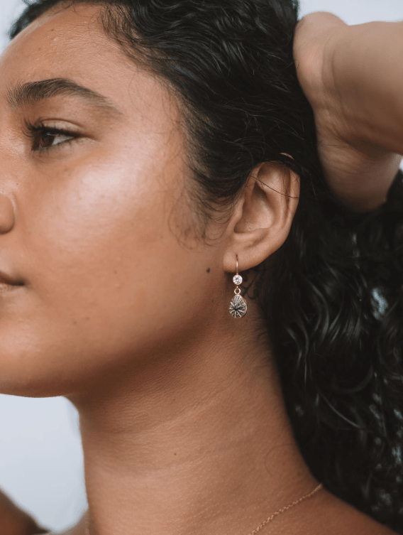 CZ and Opihi Earrings