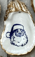 Blue and White Santa