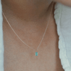 Emerald Baguette Pendant