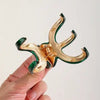 Jade Small Octopus Metal Claw Clip