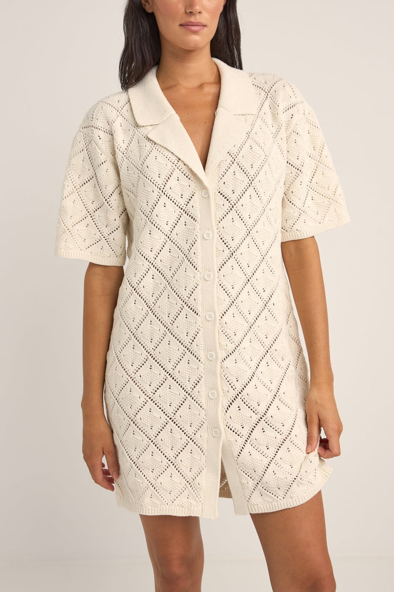 Jaffa Knit Shirt Dress