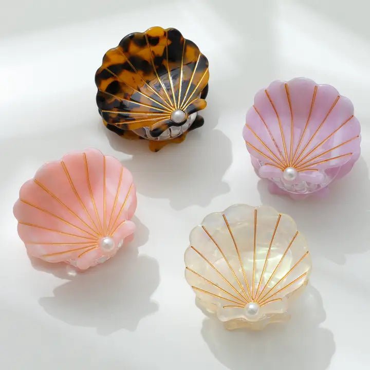 Pearl Seashell Claw Clip