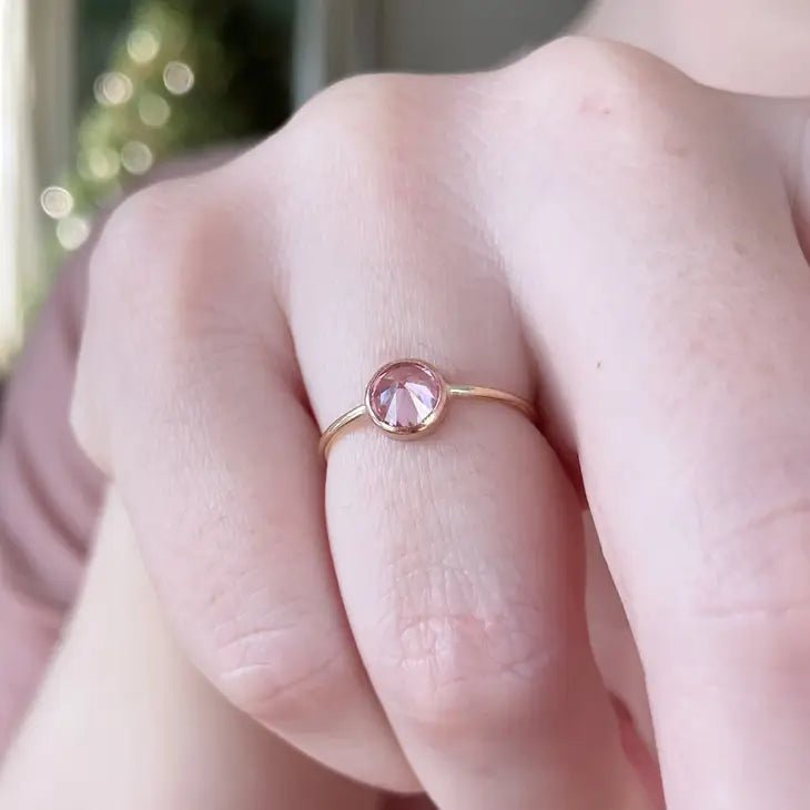 Pink Thorn Ring