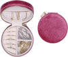 Round Travel Jewelry Case