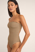 Sol Stripe Strapless One Piece