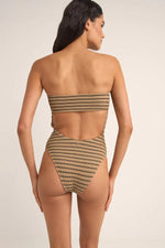 Sol Stripe Strapless One Piece