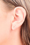 Star Stud Earring With Diamonds