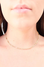 Thick Figaro Chain Choker