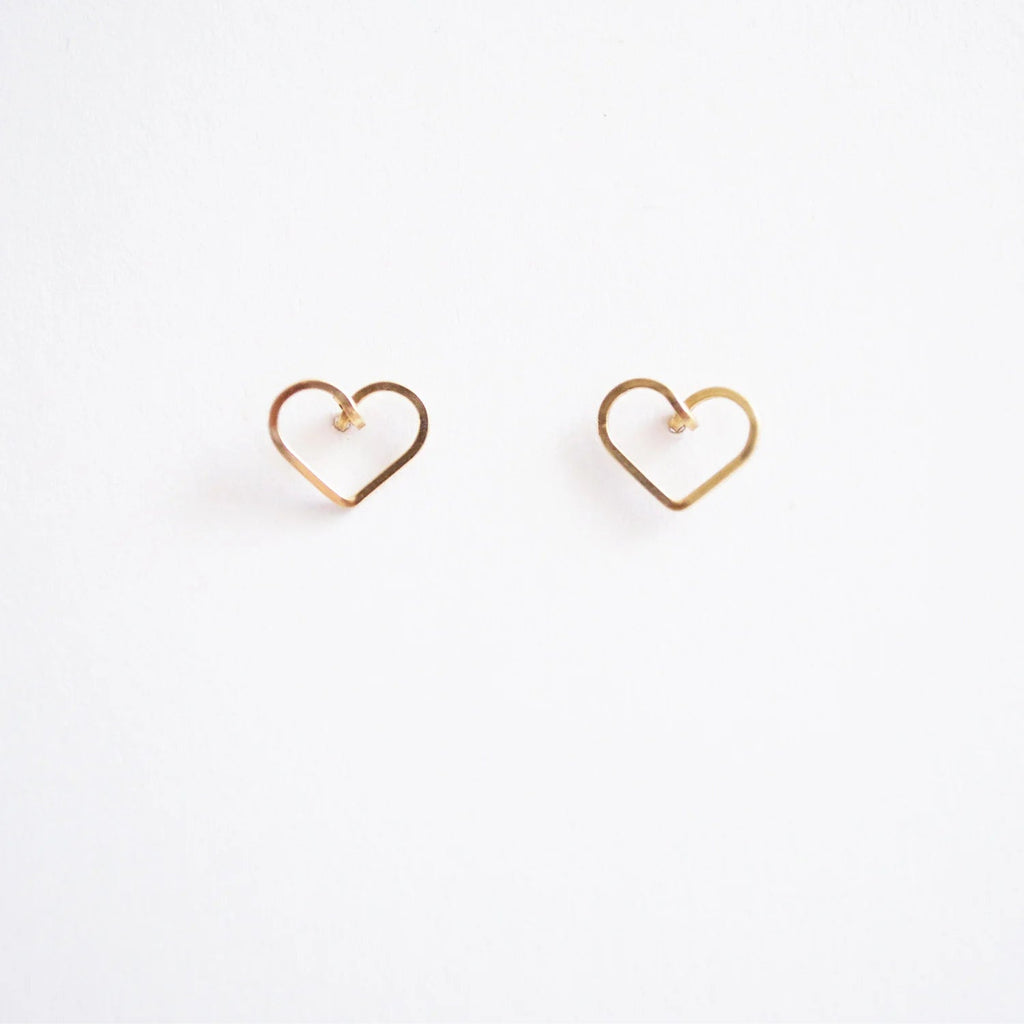 Tiny Heart Studs